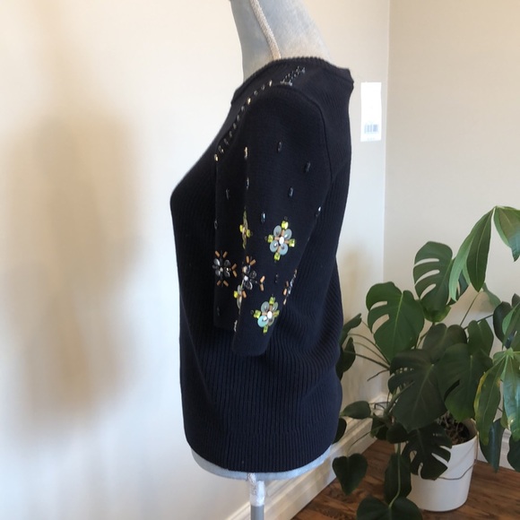 NWT. Never worn. Gorgeous Banana republic blue sweater. Size small. - Picture 5 of 8